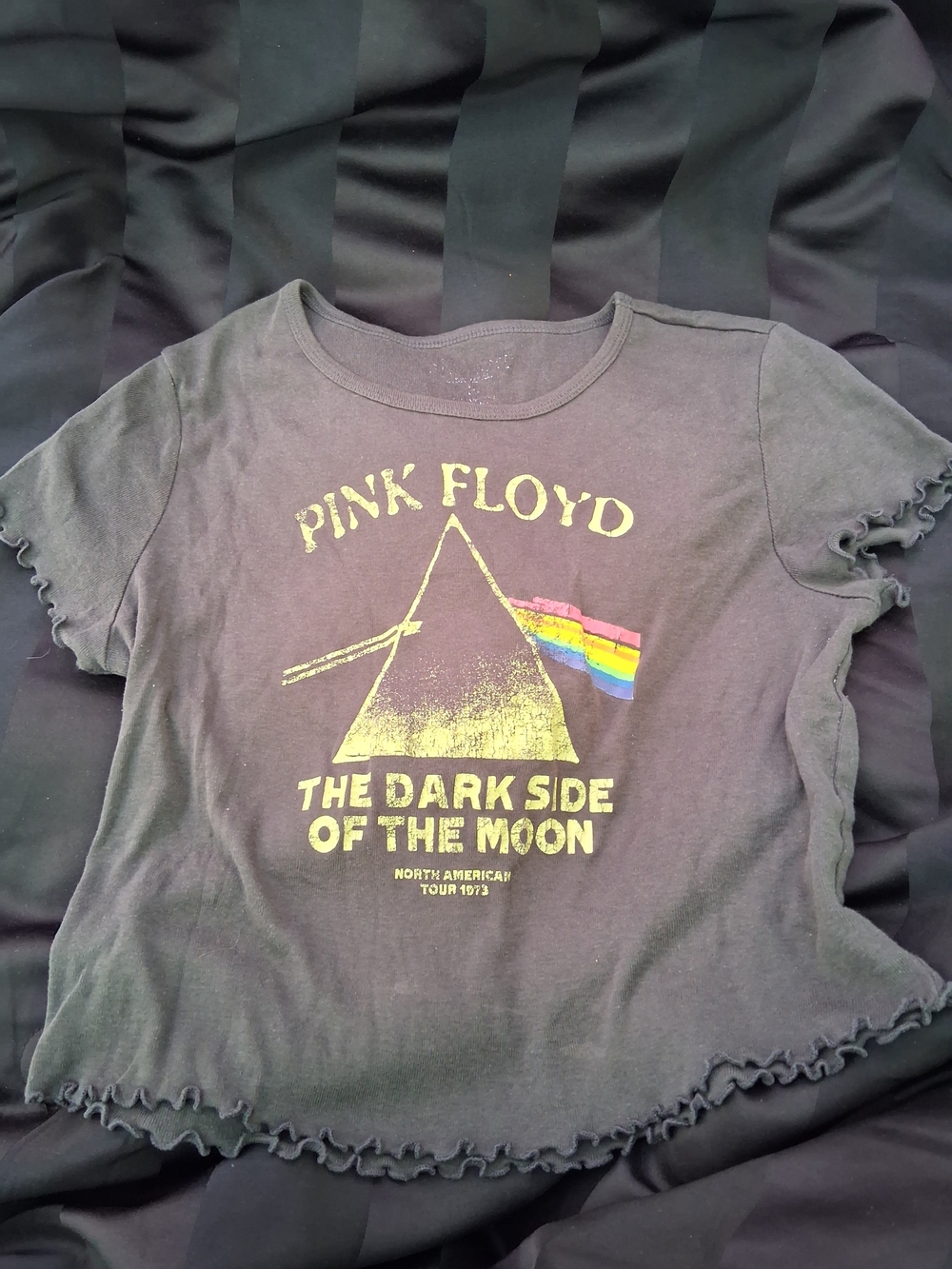 Pink Floyd Black Kids Short Sleeve Tee with Prism Graphic